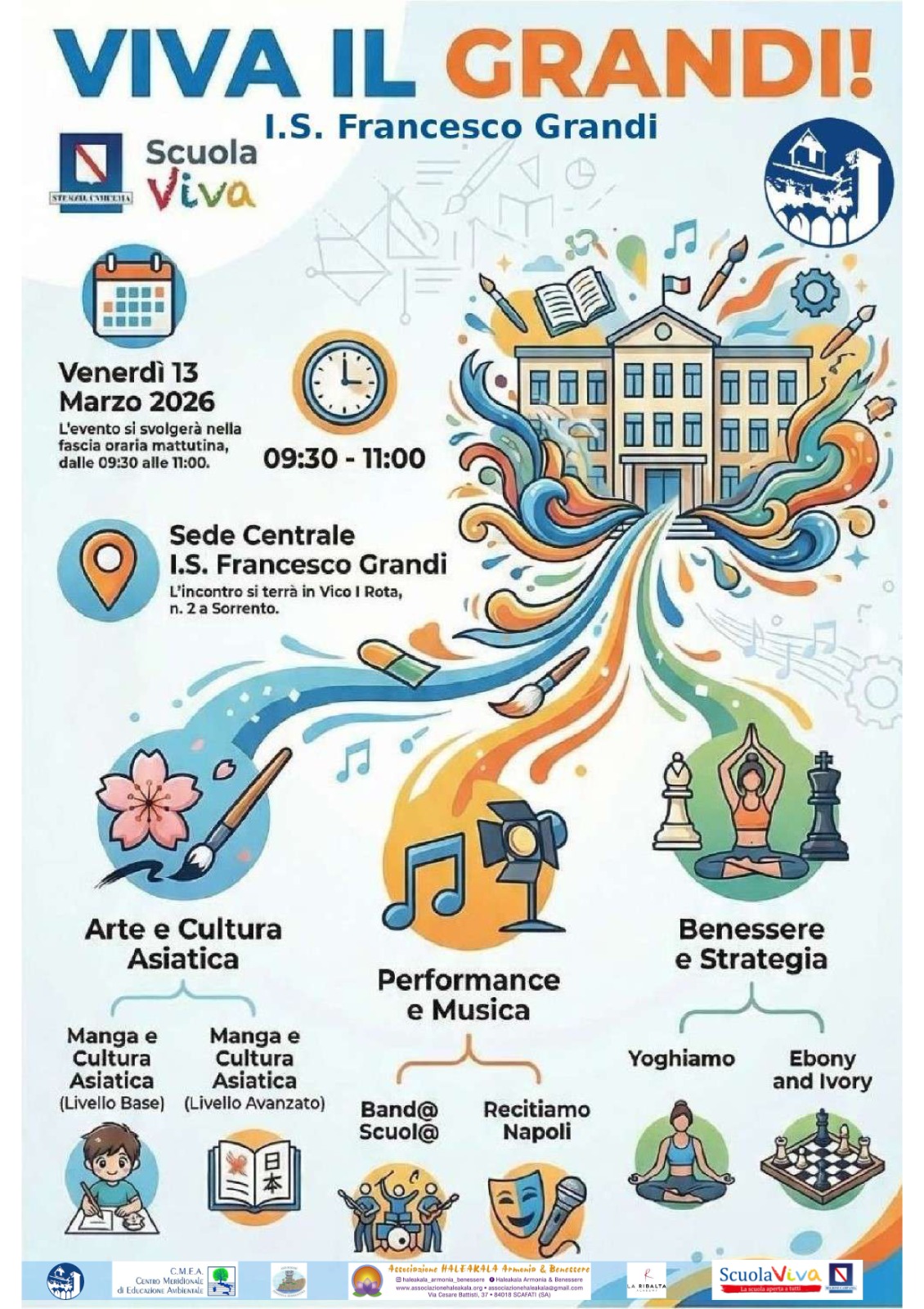 Scuola Viva - Viva il Grandi - Manifestazione finale - 13 marzo 2026